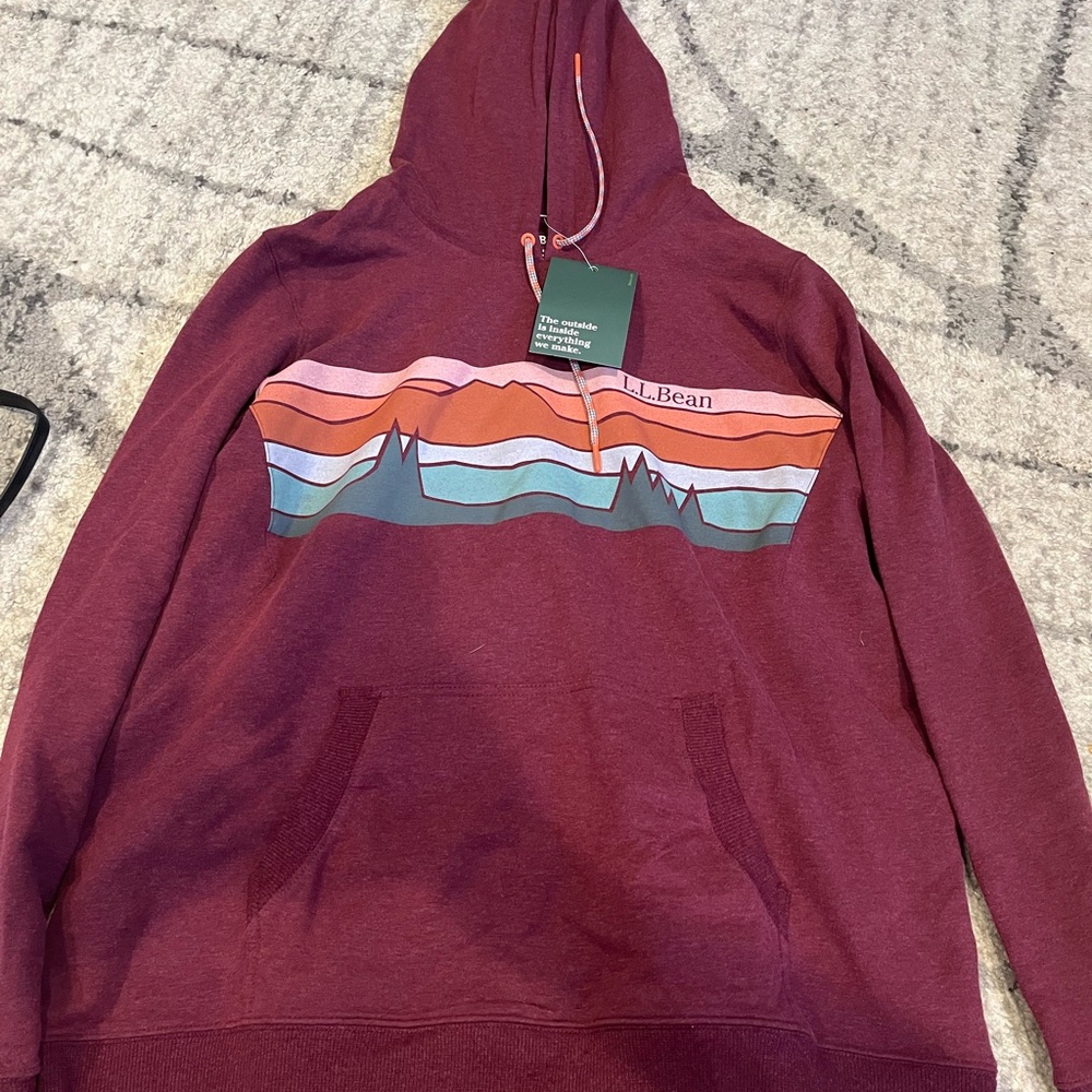 LL Bean Cozy Camp Hoodie NWT